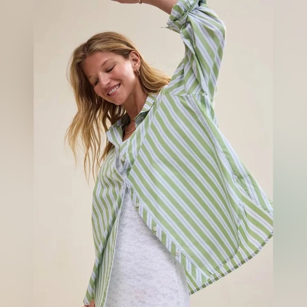 Aerie Oversized Good Day button up